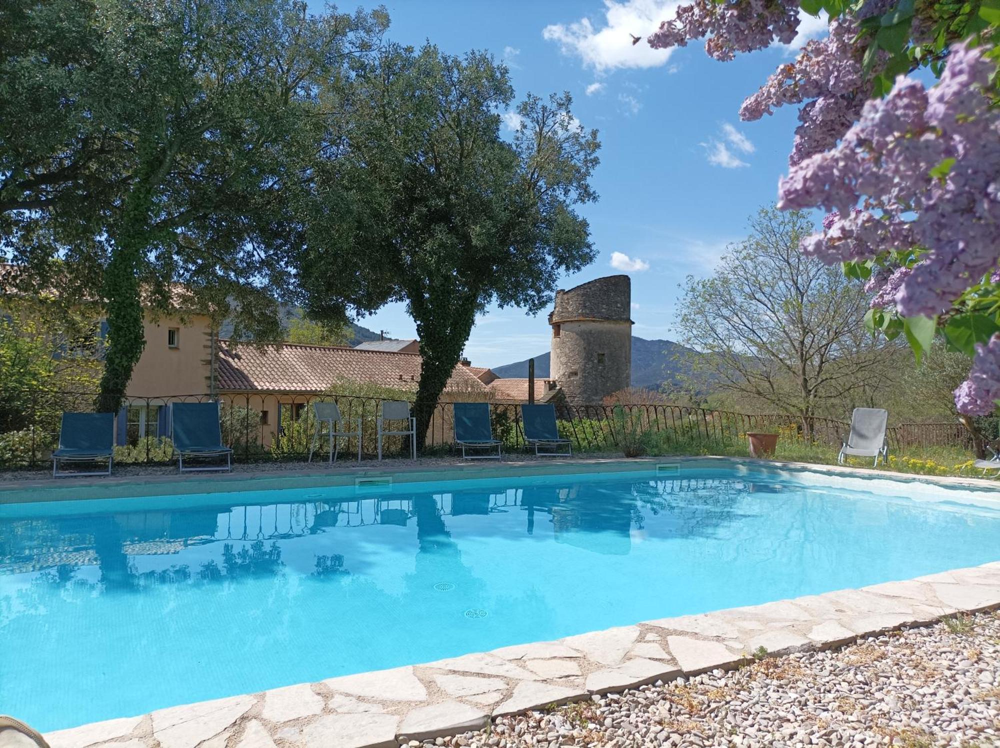 Chateau De Colombieres Sur Orb Bagian luar foto